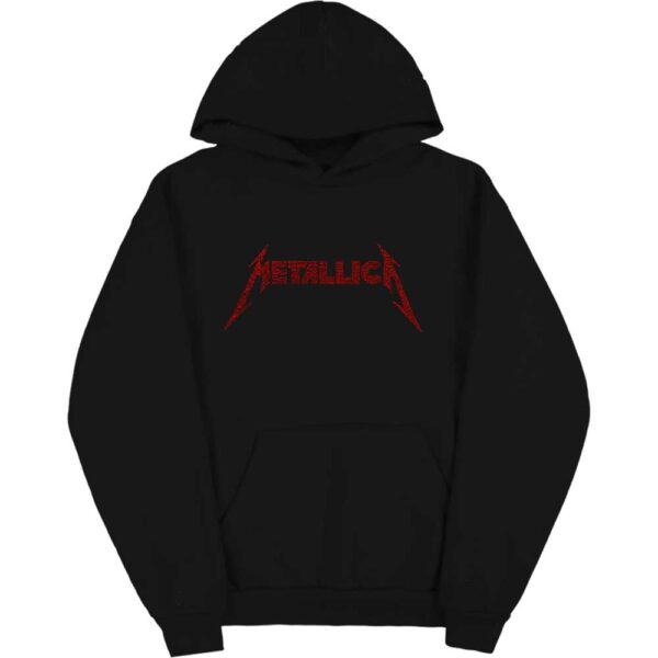 Metallica mikina 40th Anniversary Songs Logo Čierna XL